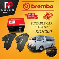 BREMBO TOYOTA HIACE KDH200 / KDH201 2005 - 2019 FRONT (DEPAN) BRAKE PAD BRAKE SYSTEM 100% ORIGINAL
