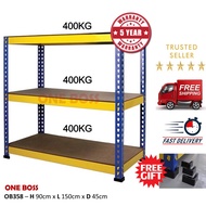 H3'xL5'xD1.5' ONE BOSS BOLTLESS RACKING HOME STORAGE WAREHOUSE STORE ROOM OFFICE FILE RACK