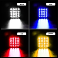 1pcs 16led 48w Car LED Strobe Light Flashing Warning Lamp Truck Side Slim Square Flash Signal Emergency Bulb 12V24V