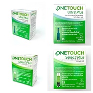 แผ่นตรวจน้ำตาล ONETOUCH รุ่น Ultra Plus และ Select Plus [ขนาด 25 ชิ้น] แถบตรวจน้ำตาล วันทัช Blood Glucose Test Strips