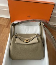 💖 Hermes mini lindy S2 GHD 風衣灰 金扣 gold hardware 二代 stamp K