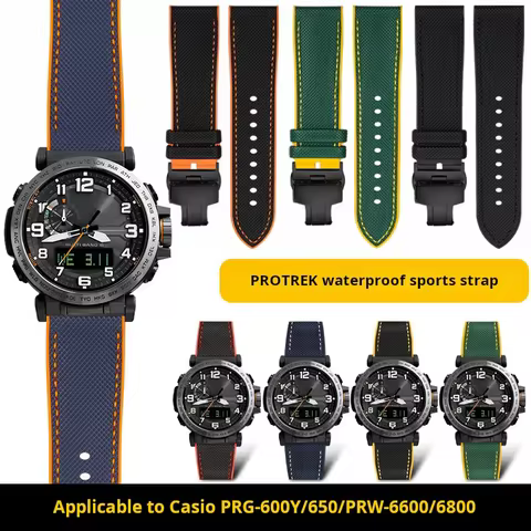 For Casio PROTREK Series PRG-601 PRG-600 PRG-650 PRW-6600Y PRW-60 PRW-30 GA2200 soft Rubber watch st