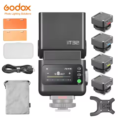 Godox IT32 IFlash Camera Flash TTL HSS Rotating Head on Camera Flash Light X5 C/S/N/F/O/L Wireless T