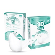 Minicare หน้ากากอนามัย ทรง3D เเมส3D แมส (ไซส์ผู้ใหญ่) 3d mask แมส 3d หน้ากาก 3d แบบกล่อง 10 ชิ้น GO-007