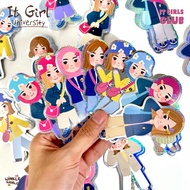 Die Cut It Hologram Sticker University JoyGirl Die Cut It Sticker/ University JoyGirl Hologram Stick