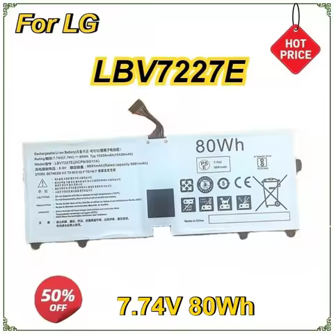 New LBV7227E Laptop Battery for LG Gram 15/16/17 2020/2021 15Z90N 17Z90N 16Z90PC 16Z90PG 16ZD90P 16Z