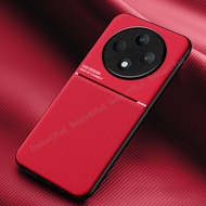 For OPPO Reno 12F 5G Casing Protection Shockproof Case Leather Car Magnetic Holder Dissipate Heat Si