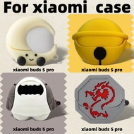For xiaomi Buds 5 Pro Shockproof Headphone Case Cover xiaomi Buds 5 pro Shockproof Silicone Cover Sh