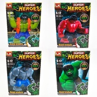 Kids Toys Bricks Super Hero Hulk DIY Stacking Blocks