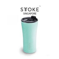 STTOKE [Unicorn Blue] 16/12 Oz Cup Reusable Shatterproof Ceramic Cup Coffee Tea