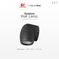 SL LIGHTING | Outdoor Wall Lamp โคมไฟติดผนังภายนอก GU10 x 1 รุ่น SL-10-1003W/BK