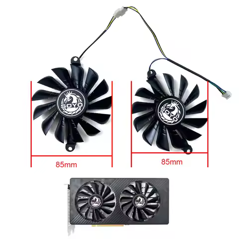 NEW Cooling Fan 4PIN RX580 590 GPU Fan For SOYO RX580 2048SP AMD Radeon RX590 8G Graphics Card Repla