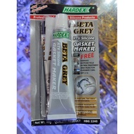 Hardex Beta Grey RTV Silicone Gasket Maker 40 grams ( FREE PETROL TREATMENT & INJECTOR CLEANER)