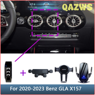 QAZWS สำหรับ Mercedes Benz GLA X157 2020 2021 2022 2023ที่วางโทรศัพท์ในรถฐานกล้องกีฬาพิเศษอุปกรณ์แท่