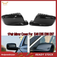 [Redpowderyan] 1Pair Car Rearview Mirror Covers Trim Caps for     E65 E66 E67 E46 Coupe E46  5116707