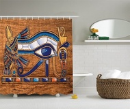 Egyptian Decor Collection， Egyptian Ancient Art Papyrus Depicting the Horus Eye Design Print ， Polye