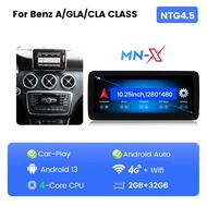 FGYIO Android 13 Car Radio Carplay 4G For Mercedes-Benz A / GLA / CLA Class W176 X156 C117 W463 Navi