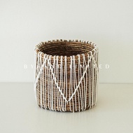 Byhand Limited Banana Midrib BASKET/Small BASKET - Natural Home Decor/ REED BASKET