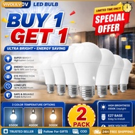 【BUY 1 GET 1】LED Bulb Light White Energy Conservation Ultra Bright Bulb E27 Led Globe Bulb