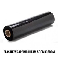 Plastik Wrap / Plastik Wrapping Hitam 50Cm X 300M BATAM