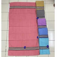 Qishen Striped Adult Towel 80x160cm & 90x180cm Jumbo Bath Towel/