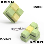KAREN1 Finger Keyboard Cap, Keys Button DIY Keyboard Fidget Keychain,  Keycap Relief Stress 3/4 Keys