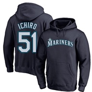 Men Autumn Winter Mariners Mariners Seattle Mariners No. 51 Ichiro Suzuki Ichiro Long Sleeve Sweatsh