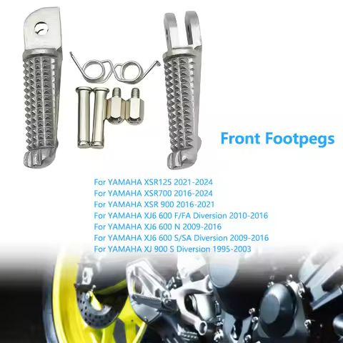 Motorcycle Front Footpegs Accessories For Yamaha XSR125 XSR700 XSR900 XJ6600 600 F/FA S/SA Diversion