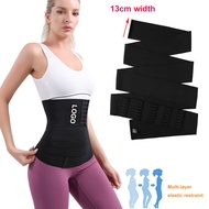Waist Trainer with Hook Firm Closure Loop Slimming Belt Bandage Wrap Waist Support Belt Adjustable Belly Waist Wrap for Women