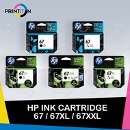 [ORIGINAL] HP 67 Black & Tri Color / HP 67XL Black & Tri Color / HP 67XXL Black Ink Cartridge