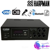 50W 100V Out 2 Zone Public Address Amplifier With Bluetooth Harpman SMA502BT