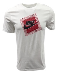 Sportswear Mens Logo T-Shirt (Large, White/Red Box)