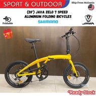 20" JAVA Zelo 7 Speed Aluminum Folding Bicycles Bike / Basikal Lipat + Free Gift
