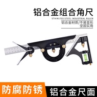 Multifunctional Combination Square Ruler Horizontal Movable Right Square Ruler Triangle Ruler 45 Deg