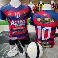Football Shirt Sports Running Exercise Comfortable Fabric Not Hot No.V8-RB