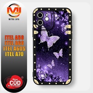 ITEL A50 Case A60/ A60S/ Latest A70/ - 017 - Partner JAYA - Fashion Case Butterfly Casing Softcase H