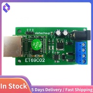 ET69C02 Ethernet Network IP RJ45 to RS485 Bus Converter for Modbus RTU Master Slave Client Server MQ