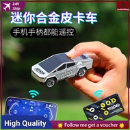 [in stock] Mini Alloy Remote Control Car1:64Children's Toy New Energy Tesla Racing Car Electric Char