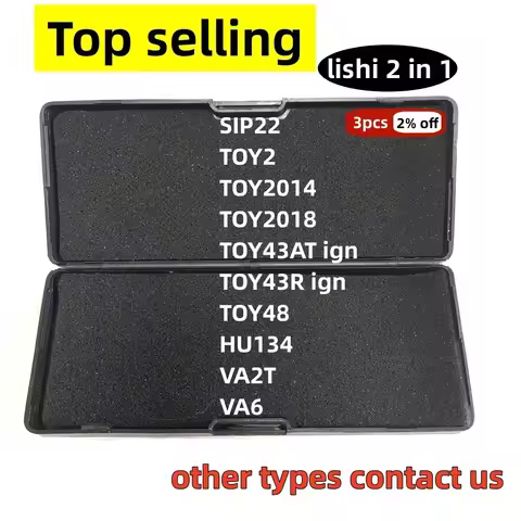 Lishi 2 in 1 Tool SIP22 TOY2 TOY2014 TOY2018 TOY43AT ign TOY43R ign TOY48 HU134 VA2T VA6 TOP SELLING