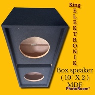 Box speaker 10 inch double mdf