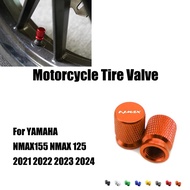 For YAMAHA NMAX155 N MAX NMAX 155 N-MAX 125 All Year CNC Motorcycle Wheel Tire Valve Air Port Stem C