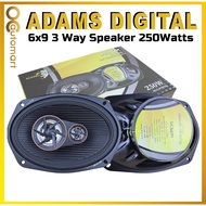 Adams Digital 3 Way GTR Series GCX 690 6X9 Car Speaker 6" x 9" Spk
