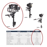 OGAWA OES2196 6.5HP 4Stroke Boat Engine Petrol Outboard Motor 193cc(No Need 2t Oil) Free Engine Oil