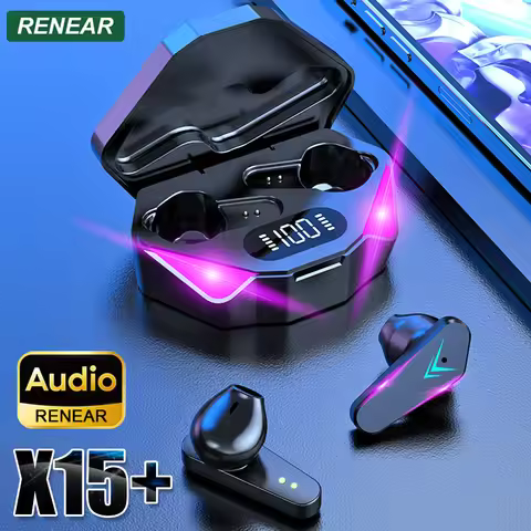 TWS Wireless Bluetooth Headset LED Gamer Stereo Earphones For Smart i Phone Android Ios Huawei Xiaom