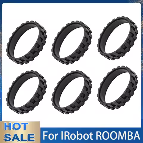 Tire Skin Wheel Tire for IROBOT ROOMBA I7 I7 Plus E5 E6 E7 500 600 700 800 900 Series S9 S9 + Vacuum