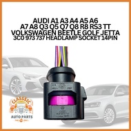 AUDI A1 A3 A4 A5 A6 A7 A8 Q3 Q5 Q7 Q8 R8 RS3 TT VOLKSWAGEN BEETLE GOLF JETTA 3C0 973 737 HEADLAMP SO