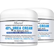 Ebanel Urea Cream 40% plus Salicylic Acid 2% for Dry Cracked Feet Skin, 2PK PHC2