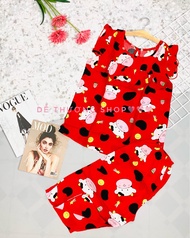 [HCM](45-52KG)Đồ bộ lửng mặc nhà có bèo ngực size 1