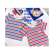 ［现货ReadyStocks］线条Duffy雪莉玫兄妹上衣 Taiwan Kids Clothes Boys Girls Duffy Shirt