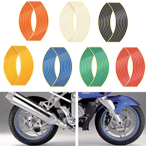 Wheel Stickers Reflective Rim Stripe Tape Bike Motorcycle For Yamaha R3 Accessories Venom Fjr 1300 S